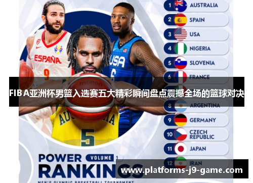 FIBA亚洲杯男篮入选赛五大精彩瞬间盘点震撼全场的篮球对决