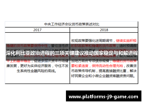 深化利比亚政治进程的三项关键建议推动国家稳定与和解进程 深化利比亚政治进程的三项关键建议推动国家稳定与和解进程